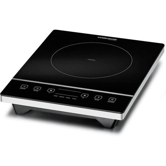 Rommelsbacher THL 1097 Plaque De Cuisson Émaillée 1000W – Simple, Robuste & Économique, Idéale Appartement, Bureau Ou Camping
