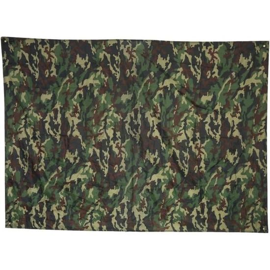 Bâche De Tente De Camping Étanchée ETROL 142x110cm Ou 142x114cm - Multifonction 5 En 1 Ripstop Léger