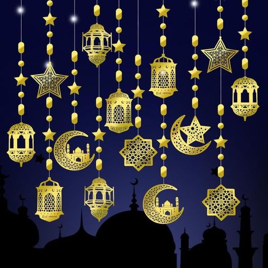 Décoration Ramadan 2022 HOWAF Ramadan Mubarak Bannière Ramadan Signe De Pour Ramadan Aïd Aid Mubarak Ballon