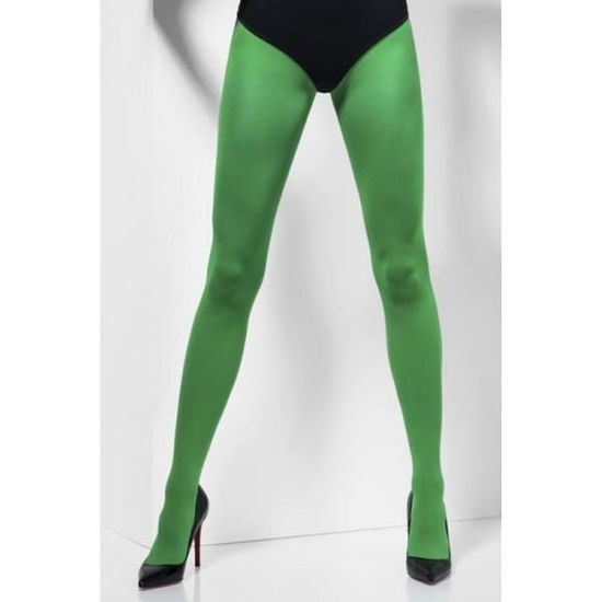 Collants opaques verts - SMIFFY'S - Adulte Femme - Couleur principale: Vert