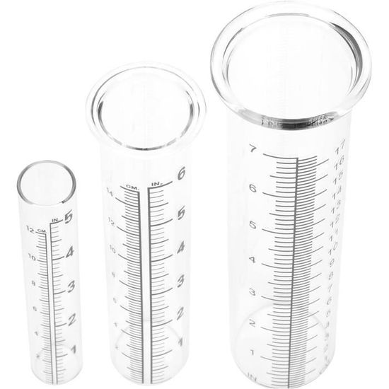 2 Pièces Pluviomètre Verre Avec Graduation Claire Jauge Pluie Exterieure Precise Mesure Pluie Pour Jardin Et Meteo 93171943