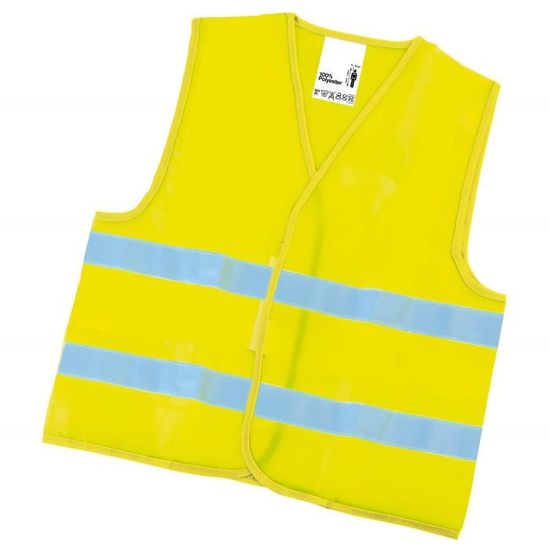 Lot De 6 Gilets Jaunes Réfléchissants Enfants 3-12 Ans - Sécurité Vélo Et Chemin De L'école