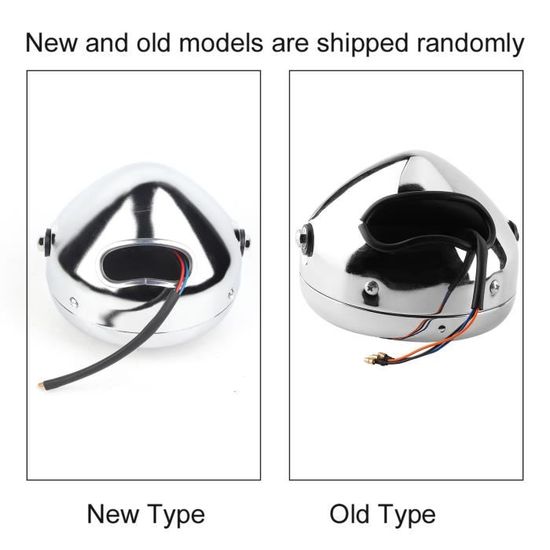 Phare De Moto Universel Vintage Aluminium Rétro LED Phares Ronds Phare 90514465