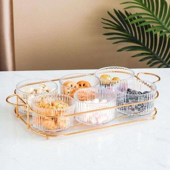 Bol à Fruits En Verre Transparent Grand Format - Saladier Créatif Pour Snacks, Bonbons, Réceptions