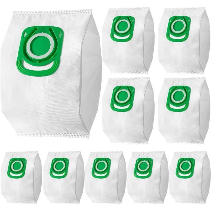 Artraise Lot De 10 Sacs Aspirateur Compatible Rowenta Hygiene+ ZR200520 - Pour Silence Force, Compact Power, X-Trem Power