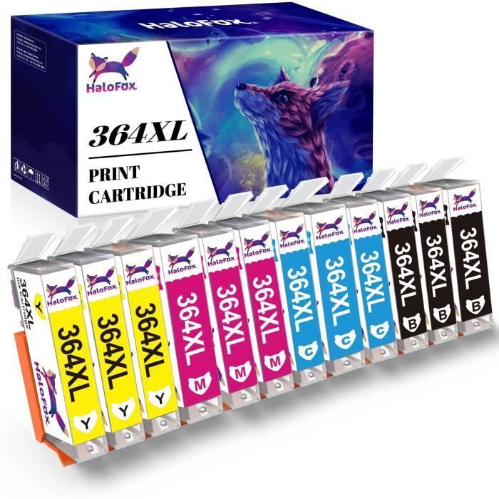 Lot 3 Cartouches D'encre HP 364 Originales – Cyan, Jaune, Magenta – Neuves