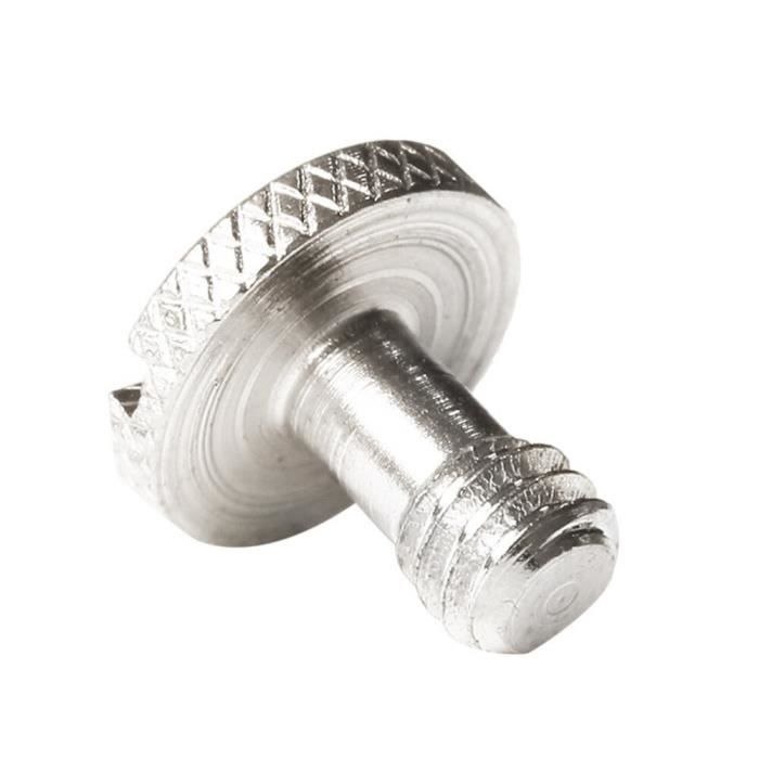 5 pièces caméra vis pratique 1-4 pouces tête plate adaptateur caméra vis fendue vis pour trépied de support de lumière