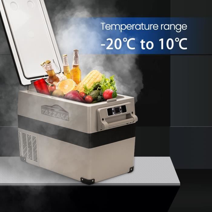 55L Glacière Thermoélectrique Réfrigérateur Portable Mini Frigo 12/24V Glacière Électrique Mini Congelateur pour Voiture,Camping-car