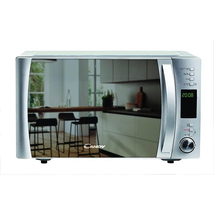 FOUR Candy Cmxg25Gdss Four micro-ondes avec grill et application Cook in 40 programmes automatiques Argenté 1 250 W 25 l234
