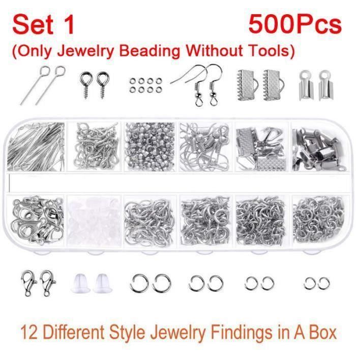 NEUFU Kit de 500PCS Accessoires bijoux Pour Creation de Bijoux