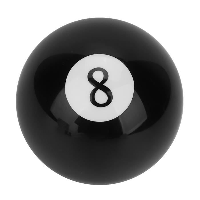 Pommeau de levier de vitesse, poignée de levier de levier de vitesses universelle noire à 8 boules de billard, voiture ronde