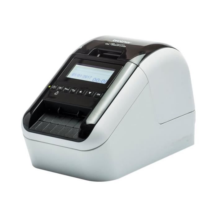 Brother QL-820NWB - Imprimante d'étiquettes - deux couleurs (monochrome) - papier thermique - rouleau (6,2 cm) - 300 x 600 ppp