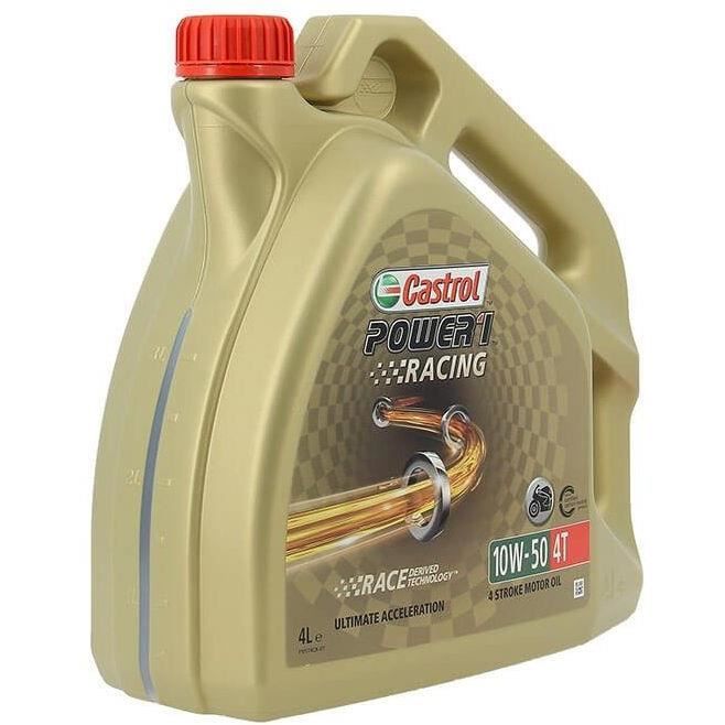 CASTROL Huile moteur synthétique Power 1 Racing 4T 10W-50 - 4 L