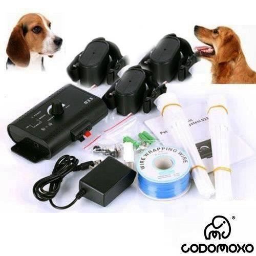 codomoxo®Cloture Électrique Souterraine Avec 1/2/3 Colliers Electriques Pour Chiens (pour 3 chiens)
