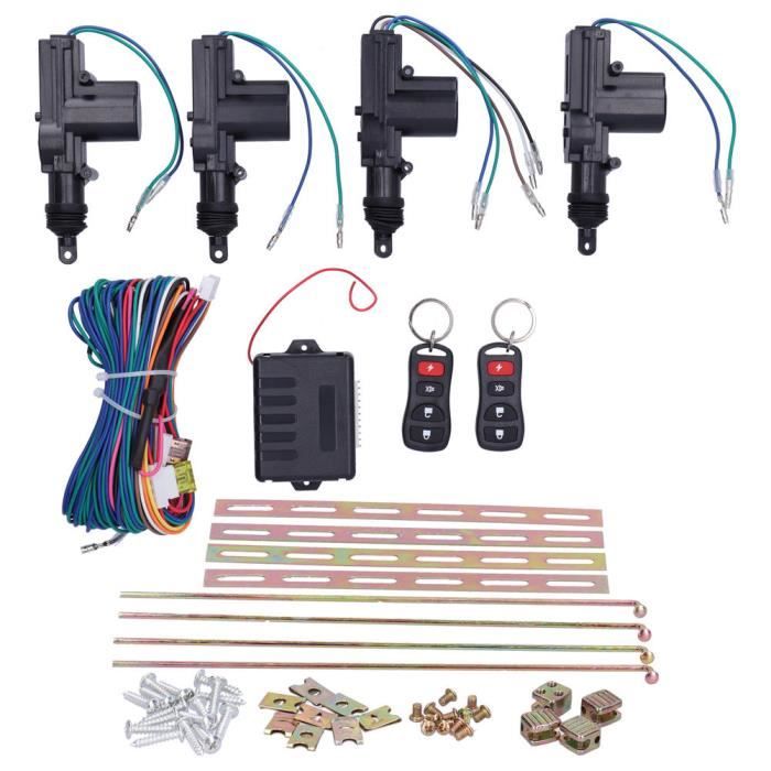 EBTOOLS Kit central à distance Kit Actionneur de Verrouillage Central à Télécommande Auto Système d'Entrée Sans Clé 12V avec
