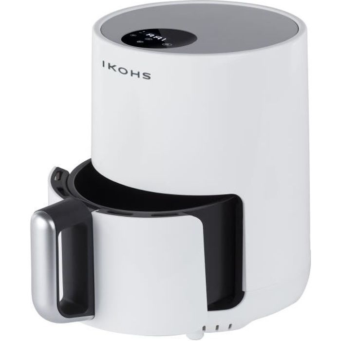 Friteuse éléctrique sans huile IKOFRY HEALTHY TOUCH blanc IKOHS 1,5L cuisson 900W BPA FREE régulateur de pression