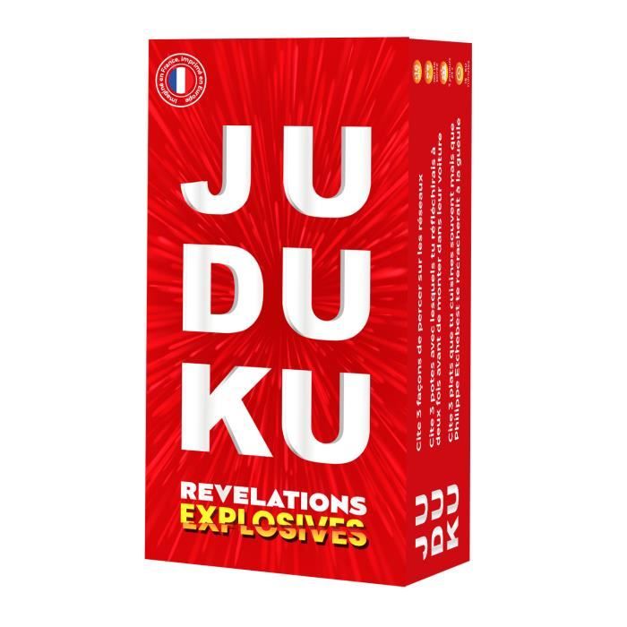 Jeux de société JUDUKU - Nouveau - Révélations Explosives - Cadeau Drole et Original - Le Jeu de société Adulte- Bluff, Ambiance