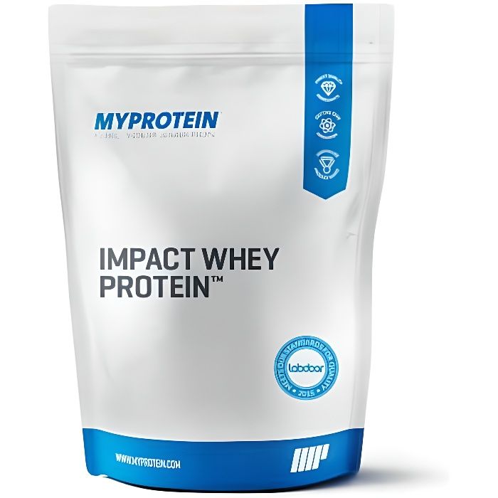 Impact Whey Protein, Natural Strawberry, 1kg - MyProtein