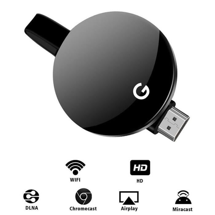 G5 Dongle d'affichage 2.4G Dongle Récepteur pour Google Chromecast Récepteur multimédia numérique