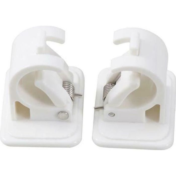 2 PCS Crochets Auto-AdhéSifs Support de Tringle Support de Serviette Rideau Rideau Draperie PôLe Tringle à Accrocher Crochets Muraux