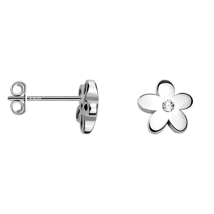 Boucles d/'Oreilles pour Femmes en Argent 925 SOFIA MILANI 20860 Boucles d/'Oreilles Créoles avec Motif en Forme de Cercle
