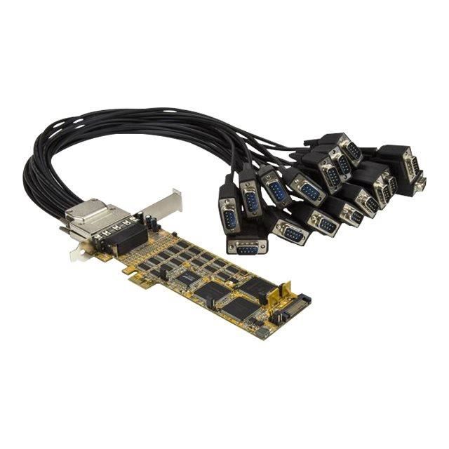 STARTECH Carte PCI Express à 16 ports série DB9 RS232 - Adaptateur série PCIe haute vitesse à faible encombrement - PCI Express