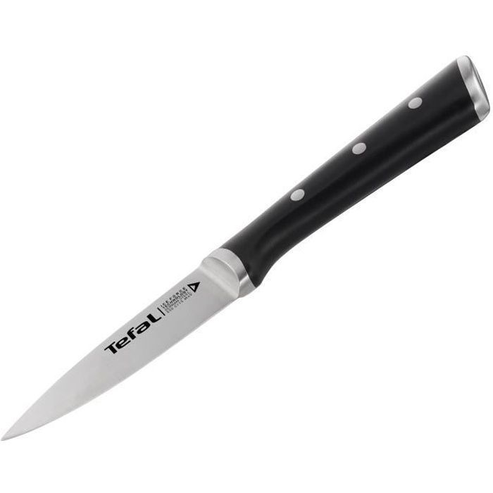 Tefal K2320514, Couteau d'office, 8,93 cm, Acier inoxydable, Acier inoxydable, Noir, Chine