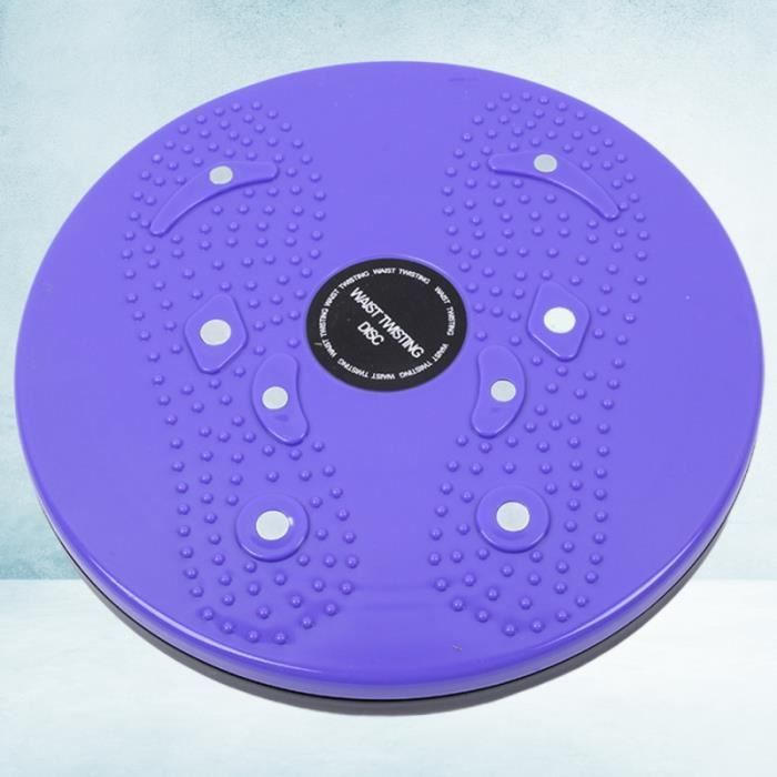 Twist Board Twisting Waist Disc Body Shaping Machine Petit équipement d'exercice intérieur Conseil rotatif (bleu)