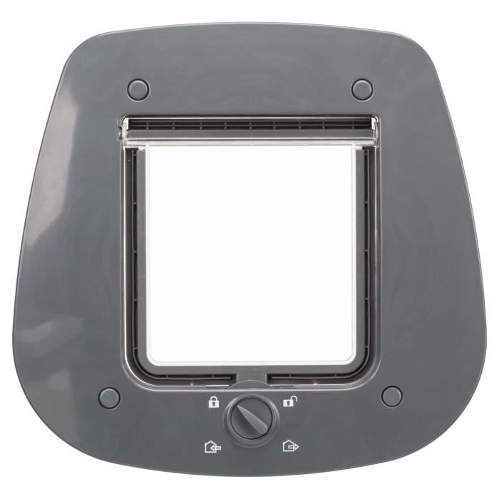 Chatière - 4 positions - Pour porte verre - 27 × 26 cm - Gris
