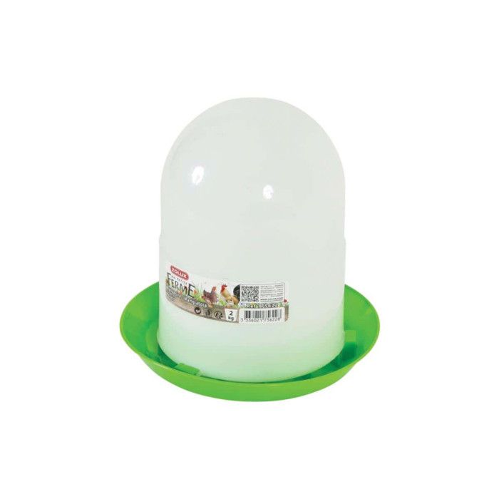 Mangeoire silo ZOLUX - Vert - 2 Kg - 175622