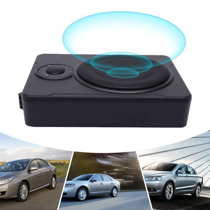 Subwoofer Audio Slim pour Voiture (avec Ligne) - 8 Pouces Subwoofer Audio pour Voiture sous Le Siège (Sensibilité: 91dB)