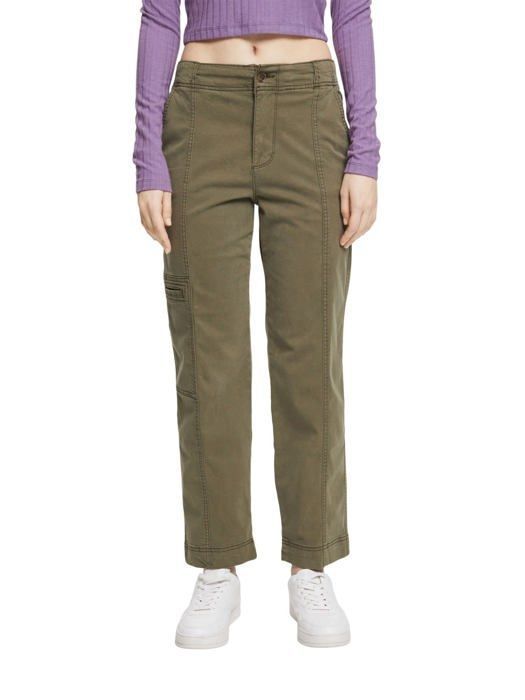 Pantalon Femme Esprit 082EE1B302 Kaki fonce 355 Taille 46 Kaki fonce 355 Cdiscount Pret a Porter