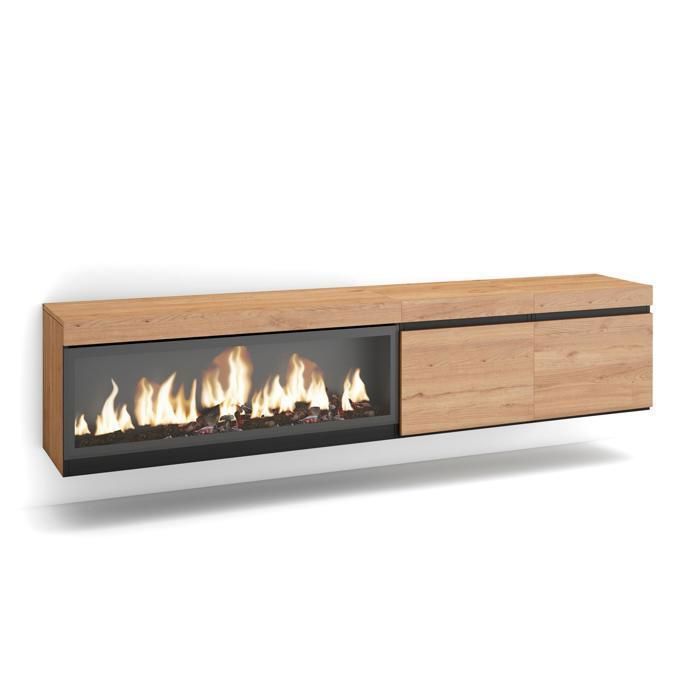 Meuble TV Banc Télé 208x35x45cm 1 Cheminée électrique XXL effet flamme Suspendu Mural Beige RF3279 Meuble TV Banc Télé 208x35x45cm 1 Cheminée électrique XXL effet flamme Suspendu Mural Beige RF3279