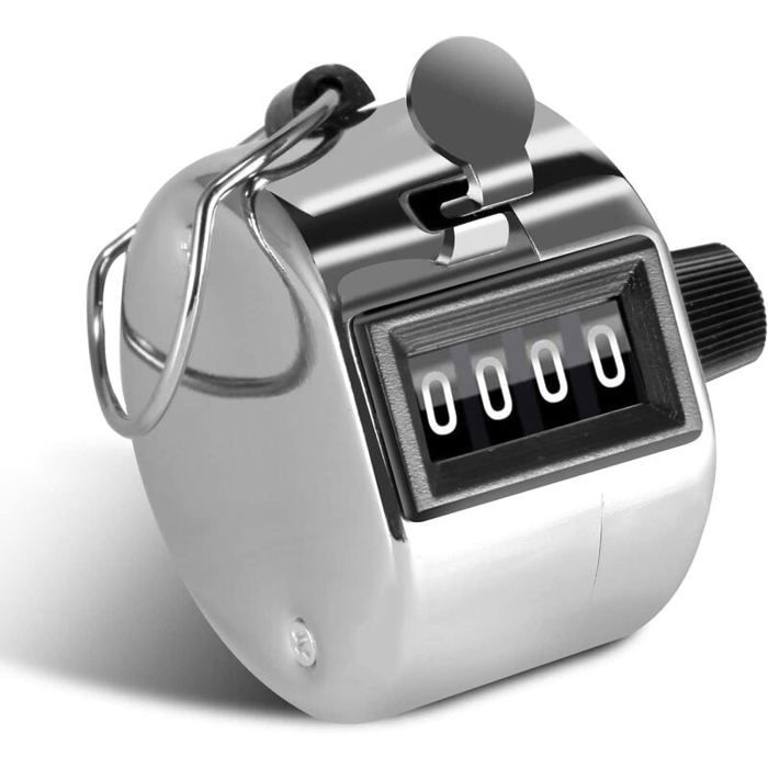 BeMatik - Lot De 6 Compteurs De Personnes Manuels à 4 Chiffres - Idéal Pour Contrôler Les Flux Et Capacités