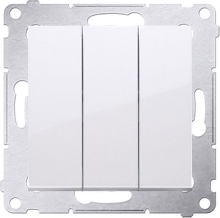 Contact - Simon - DP31.01/11 - Interrupteur 3 boutons - 10AX - 250V - Blanc