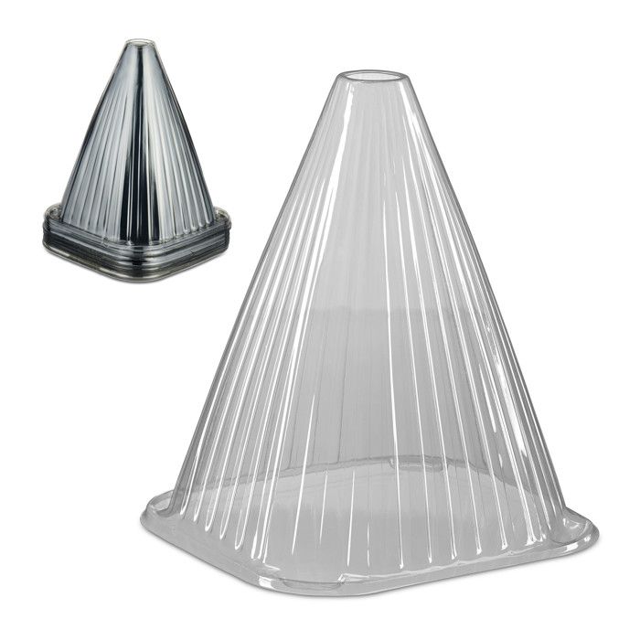 Relaxdays Cloche à salade, lot de 12, PVC, protection contre le gel et