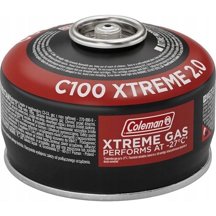 Cartouche Gaz Coleman C500 Performance - Butane/propane, Valve, Pour Réchauds Camping, -15°C