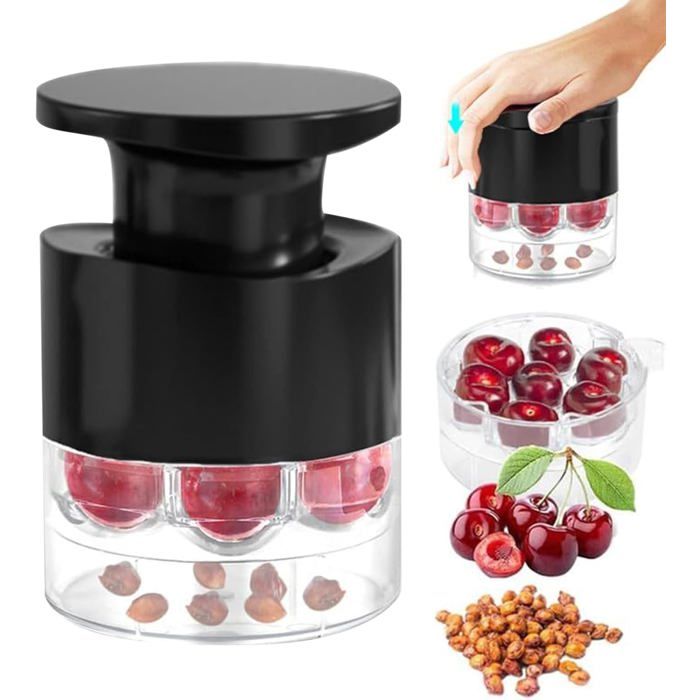 Denoyauteur Cerise Et Prune En Acier Inoxydable 304 - 2 Pièces - Pour Confiture, Gelée - Dénoyautage Rapide Et Propre
