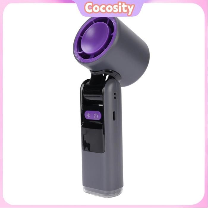 Cocosity Ventilateur de poche Ventilateur turbo portable portable à haute vitesse 100 vitesses Affichage sport outillage Gris - Cocosity