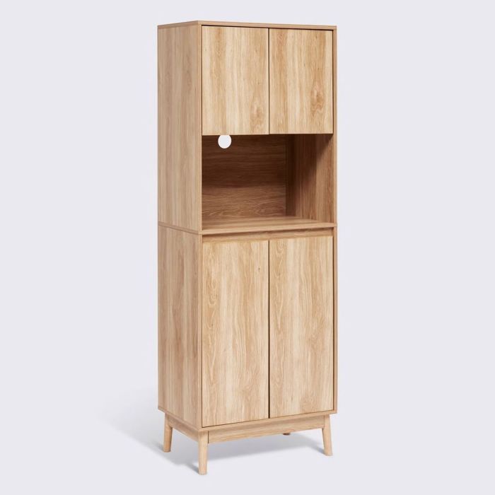 Buffet de cuisine 1 niche et 4 portes - Longueur 60 x largeur 40 x Hauteur 175 cm