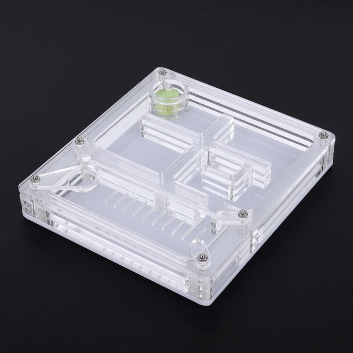 SURENHAP Boîte d’élevage de fourmis Boîte dexposition en acrylique Transparent pour nid de fourmis nid animalerie harnais