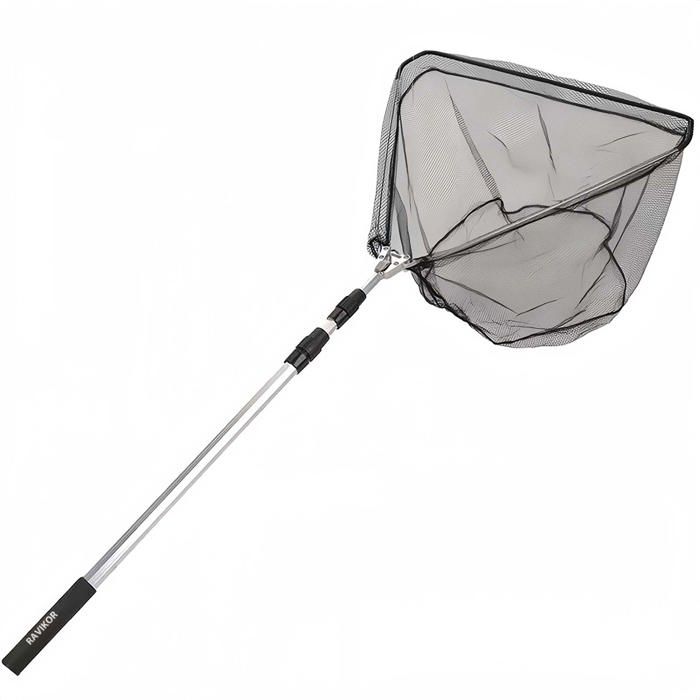 Filet pêche pliant - RAVIKOR - auto alu haute résistance Ouverture triangulaire rapide sécurisée Compact léger pour pêcheurs nomades