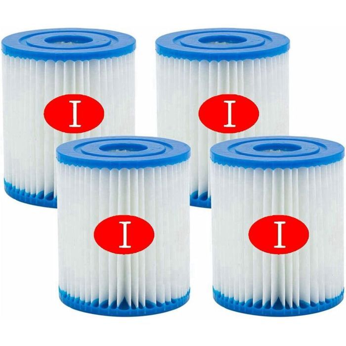 Cartouches filtrantes Bestway taille 1 aérées pour piscine 79 x 89 cm faciles à changer pour Type I (4)