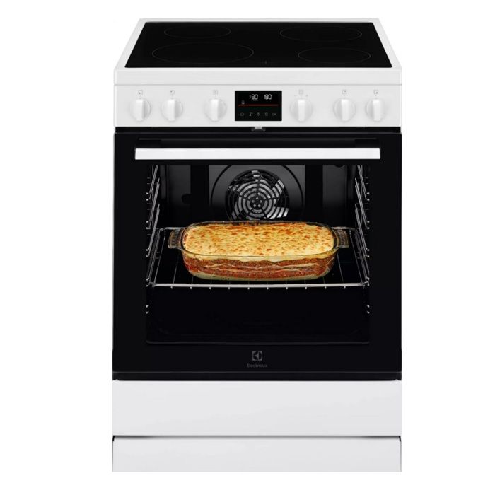 Cuisinière Electrolux LKR64890BW – Vitrocéramique, 73L, 4 Foyers - vue 8