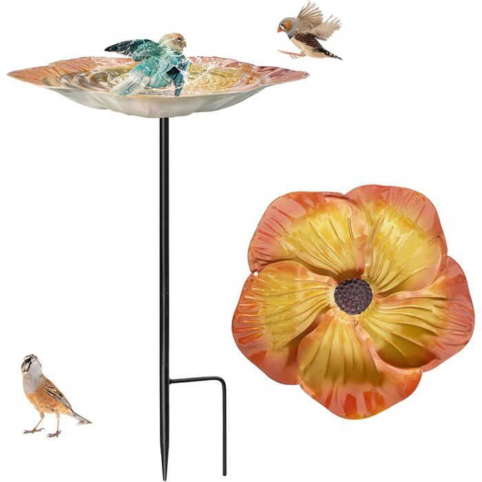 Abreuvoir Oiseaux Exterieur Sur Pied Mangeoire Oiseaux Exterieur Sur Pied Bains Pour Oiseaux Sauvages Decoration Pour Jardin Balco