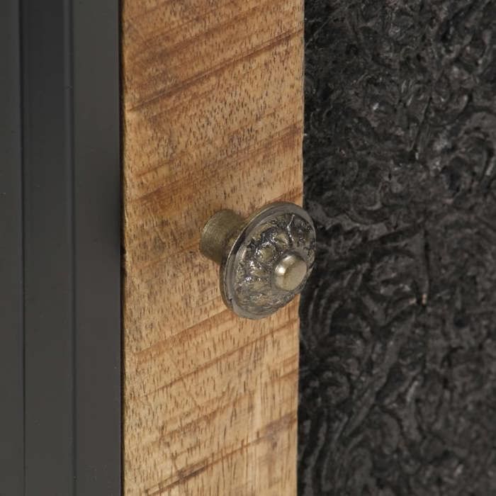 Cabinet de Lit Moderne Brun Table de chevet/nuit avec rangement 40x30x50 cm Bois de manguier brut CC2382