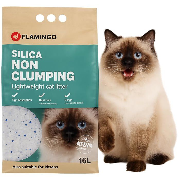 Litière pour chat Silice Granulés de tailles intermédiaire - Medium 16L - Convient également aux chatons - Absorbe rapidement Litière pour chat Silice Granulés de tailles intermédiaire - Medium 16L - Convient également aux chatons - Absorbe rapidement