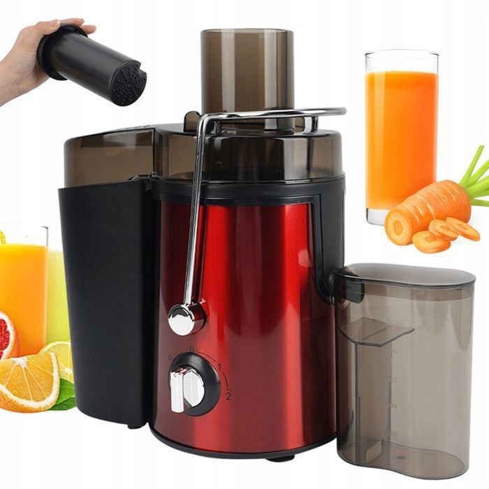 Centrifugeuse électrique-1000W-3 vitesses-12 000-18 000 tr/min-jusquà 85% rendement-1L-500ml-rouge-sécurité-sans BPA