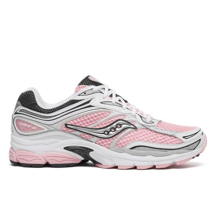 Baskets SAUCONY PROGRID OMNI 9 -Chaussures Unisexes Stables et Confortables Blanc Rose