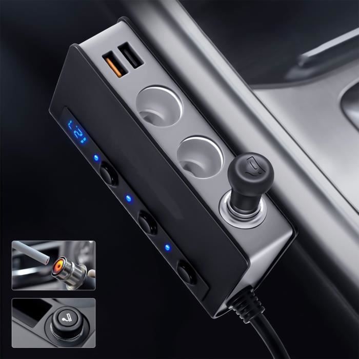 Mintice Adaptateur Allume-Cigare USB 12V/24V - Chargeur Étanche Pour Voiture Et Moto
